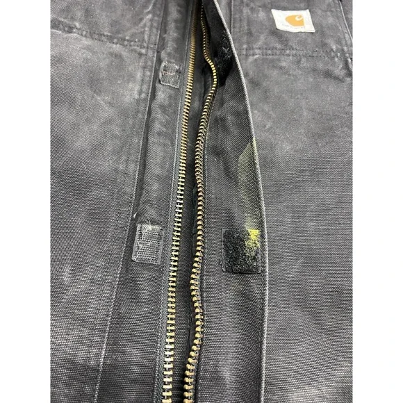 Carhartt Mens Work‎ Chore Coat Jacket Barn Quilt Lined Black Workwear